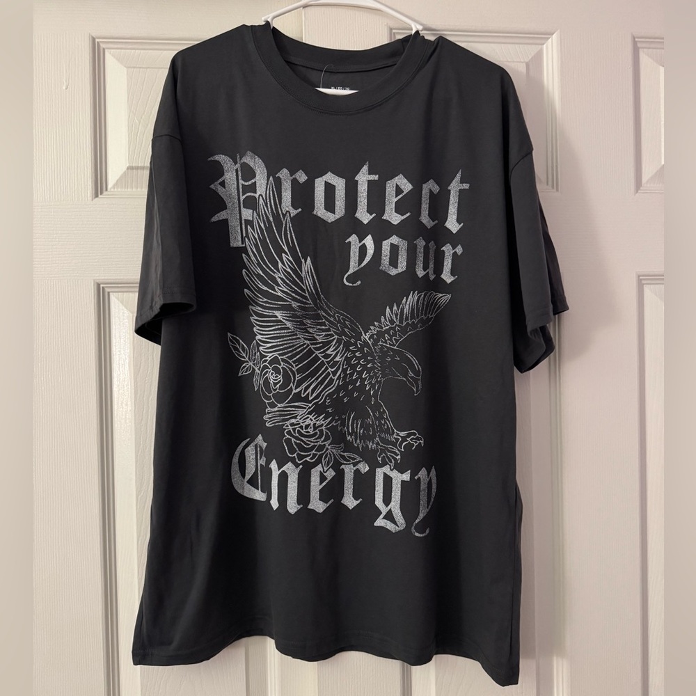 Eagle Graphic Tee - Charcoal Gray
